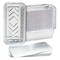 50 Pack Aluminum Foil 2 lb Disposable Loaf Pans With Lids for Baking Bread, Heating, Storing Food (32oz, 8.5 x 4.5 In)